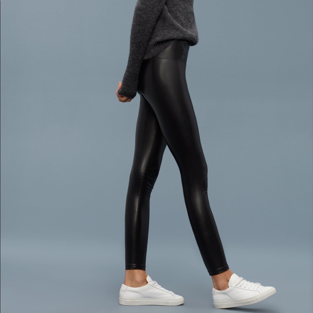 Aritzia Wilfred free Daria faux vegan leather pants